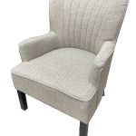 B. April Accent Chair, GREIGE