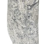 RUG 6.5X10 - Light Grey, Blue and White