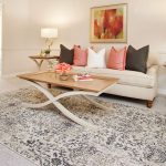 RUG 6x9 - Distressed Cream/Charcoal