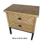 Crosshatch Nightstand