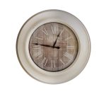 Clock 2 - White/Wood 24"