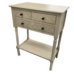 Andrea Nightstand/Console 22.5W x 11.5D x 29.5H