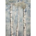 MED - Tall Blue Trees (24 x 48)