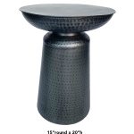 Hammered Metal Table