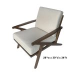 A. Amelia Mid-Century Chair (Brown Arms)