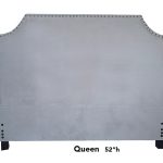 Queen Velvet Headboard - Grey