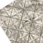 Rug 7x9 Soft beige/grey Squares