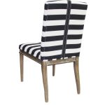 Navy/White Striped Chair