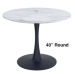 A. Elizabeth 40" Round Dining Table